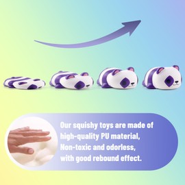 Anboor 6 PCS Squishies Foam Squishy Animals Toys Cat Dog Koala Panda Slow Rised Squeeze Stress Relief Toy for Kid Adult