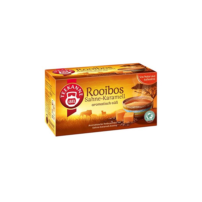 Teekanne Rooibos Cream Caramel 20 Bags Pack of 4 (4