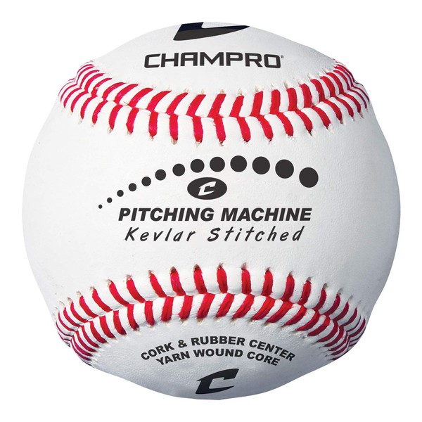 Champro Kevlar Stitched Baseball (White, 9-Inch)(1 Dozen)