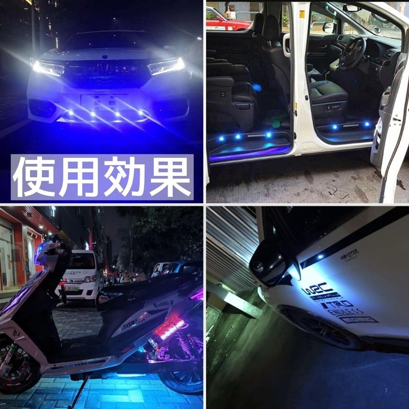 Universal Daylight LED Eagle Eye 23mm Blue 12V 10pcs Set