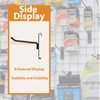 Wohegyy Gridwall Hooks 4 Inch, 50PC Stainless Steel Wall Mount