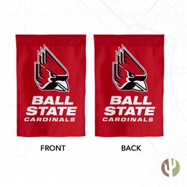 Desert Cactus Ball State University Garden Flag BSU Cardinals Ball U Banner 100% Polyester (Design B)