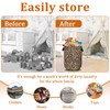 Brown Leopard Laundry Basket with Sturdy Handles, Natural Animal Skin
