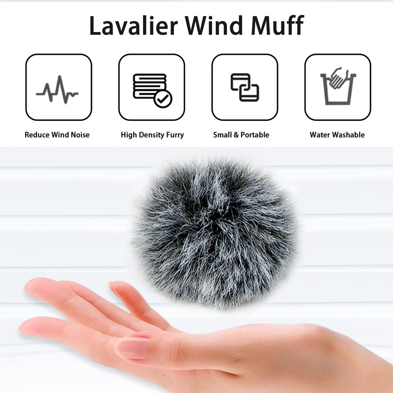 Microphone Windscreen 2 Pieces Microphone Windshield 1 cm Lavalier Microphone