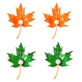 4Packs Bling Canada Maple Leave Pins