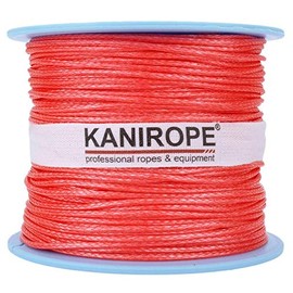 Kanirope® Dyneema Rope PRO 2 mm 100 m Red 12-Way Braided SK78 Stretched Coated