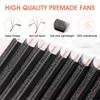 NATUHANA WW Clover Eyelash Extension 0.07 mm D Curls 9-15