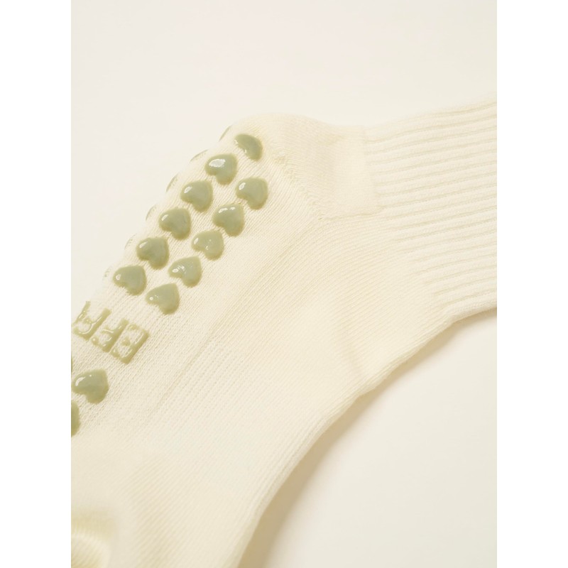 Shapes Studio Crew Half Calf Grip Socks, Cutest Fruits Pilates