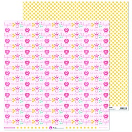 Anita and Su Mundo Collection Our Small Scrapbooking Papers, Paper, Pacifiers, 12" x 12"