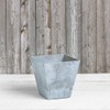 ArtStone 35120 Ella Square Planter, 12-Inch, Grey