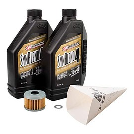 TUSK 4-Stroke Oil Change Kit Maxima Synthetic Blend 10W-40 for Honda TRX 400X 2009,2012-2014