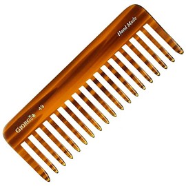Giorgio G49 Large 5.75 Inch Hair Detangling Comb, Wide Teeth for Thick Curly Wavy Hair. Long Hair Detangler Comb For Wet and Dry. Handmade of Quality 