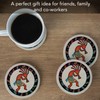 Thirstystone Kokopelli Toss Natural Sandstone Coaster 4 Pack Eco-Friendly, Absorbent,