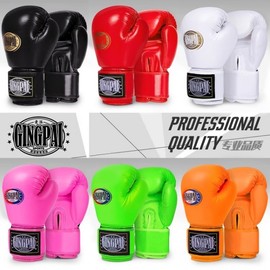 Professional Boxing Gloves for Adults & Kids | Men's, Women's Combat, Kickboxing, Muay Thai & Punching Bag Training Padded Blue Logo+12oz