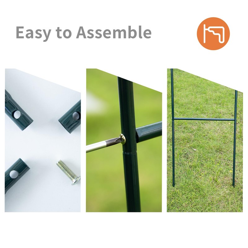 Mr.Ton Garden Arch Trellis for Climbing Plants Outdoor, Metal 7.8ft