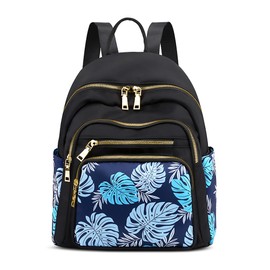 FOLOVEYA Backpack for Womens Anti Theft Waterproof Rucksack Lightweight Casual Daypack Stylish Floral Backpack Modern City Shoulder Bag for Women Travel City School College Work Polyester Bag Yellow