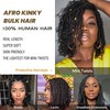 Afro Kinkys Bulk Human Hair -100% Real Human Hair for