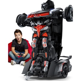 Veeniix V992 Transform Robot RC Car, 1:14 Scale, 2-in-1 Robot Toy Car with Sound & Light Effects, Gesture Sensing, Automatic Deformation, Ideal Gift for Boys and Girls