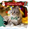G-ficu 2 Pack Christmas Cat Collar Breakaway with Cute Bow