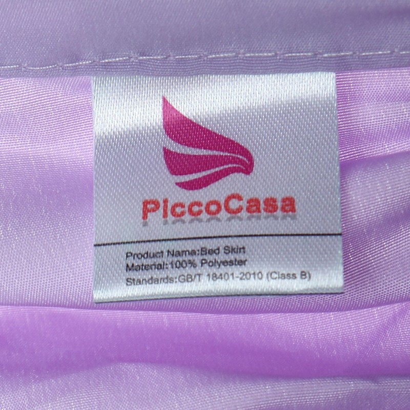 PiccoCasa Elasticated Bed Skirt Ruffled Bed Base Wrap Around Bed