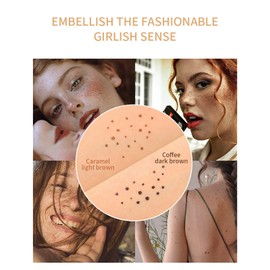 Freckle Pen, Freckle Pen Durable Soft Dot Sopt Pen, Fake Freckle Makeup Pen, Durable Waterproof Neutral Lightweight Freckle Makeup Tool (01#Light Brown)