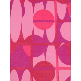 Unbranded Abstract Dot Crepe  Knit Fabric Contemporary  Hot Pink By the Yard