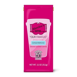 Marylou’s Coffee – Gingerbread Flavored Ground Gourmet Coffee – 11 oz