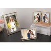 Gold 11x14'' Floating Frame for Picture(6x8'',7x9'',8x10''),Adjustable Tabletop/Shelf floating picture frame
