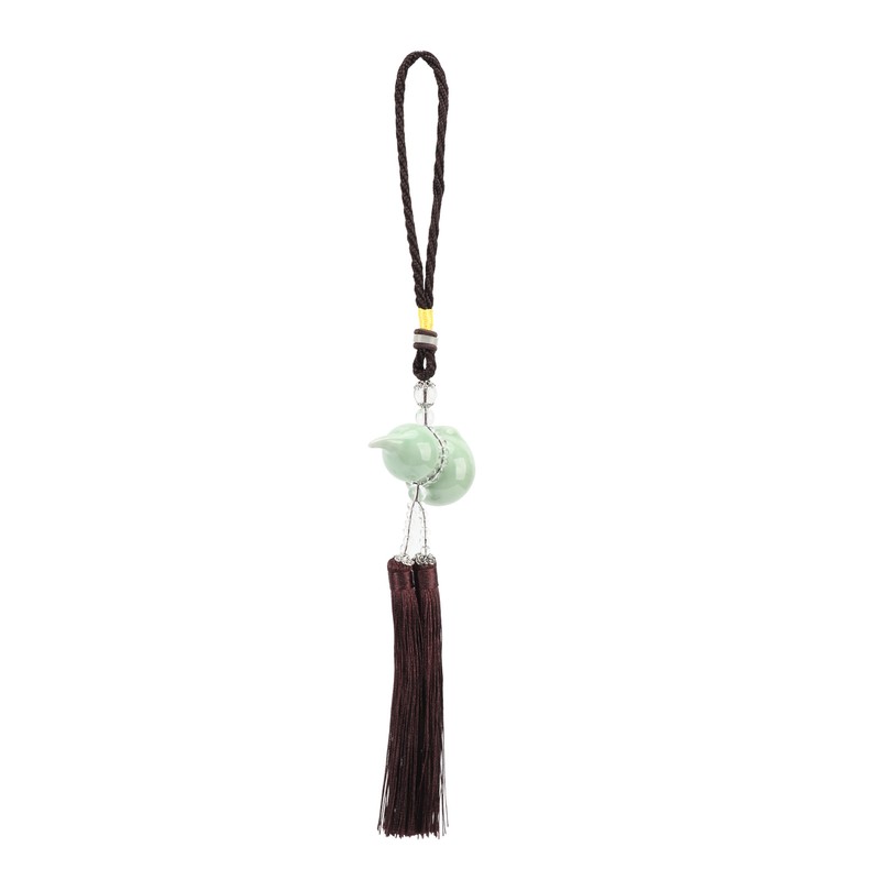 Gourd Key Chain Porcelain Beads DIY Attractive Decorative Light Weight
