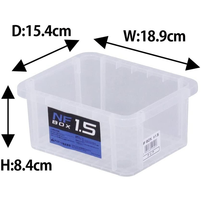 JEJ Astage NF Box #1.5 Clear, (W x D X