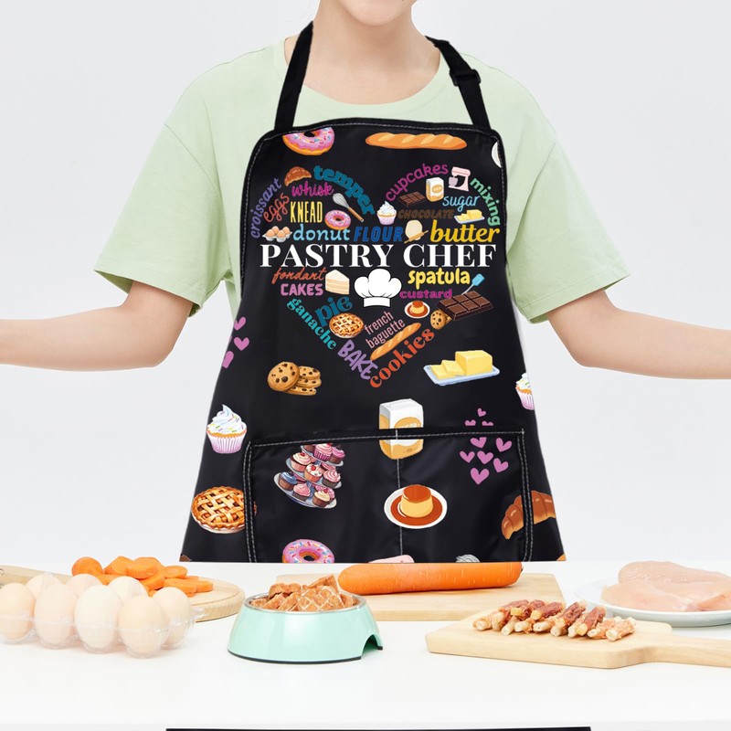 ENSIANTH Pastry Chef Apron Baker Gift Baking Kitchen Apron Pastry