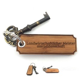 Mr. & Mrs. Panda Agricultural Master Keyring - Gift, Gift, Gift, Bag Pendant, Engraving, Bachelor, Congratulation, Lucky Charm, brown