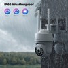 Codnida 2K Security Camera Outdoor, 360° PTZ WiFi Camera, CCTV