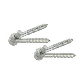 National Hardware N131-136 295 Screw Hook/Eye Hinges in Zinc Plated, 2 Pack
