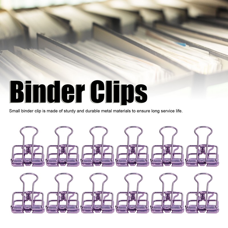 80 Pcs Binder Clips 19mm Powerful Clamping Force Durable Metal
