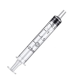 2ml Syringe, Individually Sealed Package for Feeding Pets or Small Animals, can Also be Used for Measuring Liquids, Scientific Experiments, Medical Experiments(30 pack)