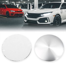 X AUTOHAUX 4pcs 59mm Silver Tone Car Universal Wheel Center Hub Caps Emblem Badge Decal Sticker
