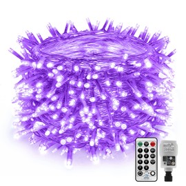 20M 200LED UV Blacklights String Christmas Outdoor Fairy Lights String Plug in,Indoor Fairy Lights Ultraviolet Lights Waterproof for Glow Party Outside Club DJ