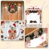 JarThenaAMCS Christmas Wired Edge Ribbons Gingerbread Man Candy Cane Ribbons
