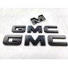 Auto Front & Rear GMC Matte Black OVERLAY Emblem Badge