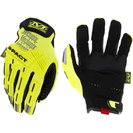 Mechanix Wear: Hi-Viz M-Pact Work Gloves (X-Large, Fluorescent Yellow)