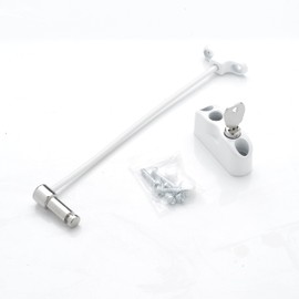 Cardea Pro Secure Child Safety Cable Window Opening Restrictor Lock - uPVC Suitable - Ideal for Safetyproofing Windows for Children and Pets - White (2 Pack)