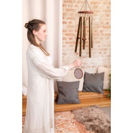 Flower of Life Meditation Chimes for Relaxing Sound Healing, 2-YEAR WARRANTY