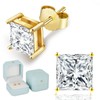 KRKC & CO Moissanite Earrings for Women, 0.8 ct-2 Ct,
