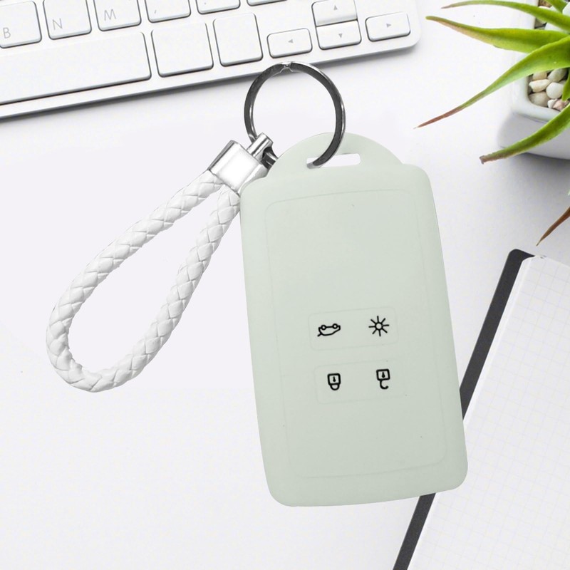 Pack of 2 Car Key Case Blue Compatible with Renault