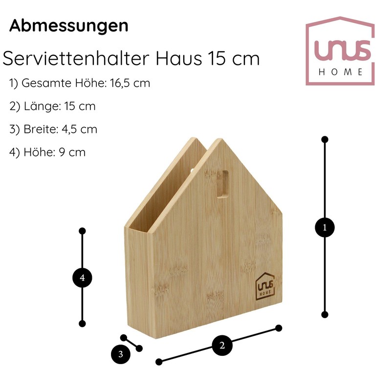 UNUS Napkin Holder Napkin Stand Napkin House House Shape Set