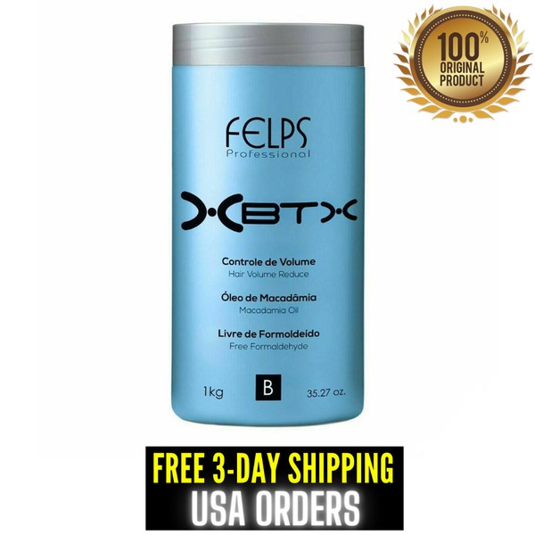 Felps XBTX Mask Organic Omega Zero Brazilian Keratin Hair Treatment 1Kg 35oz