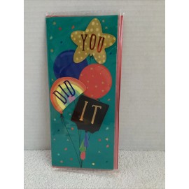 Viola NEW VOiLa Graduation Money Card - You Did It! - Envelope Included! Sealed!