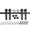 EaseLife 16 FT Double Doors Sliding Barn Door Hardware Track