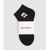 Karl Lagerfeld Donna K/Ikon Sneaker Sock (3 Pack) Black/White/Grey 35-38